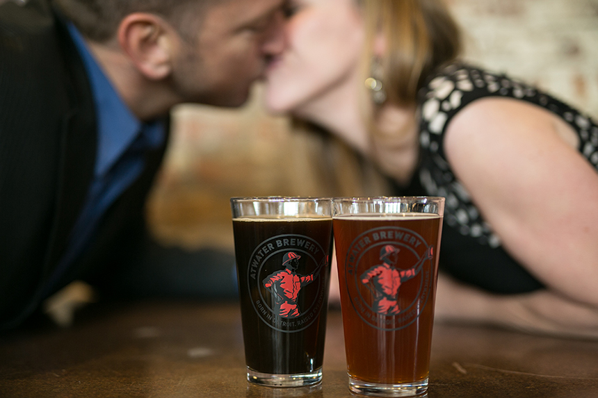 Detroit, Atwater Brewery, engagement