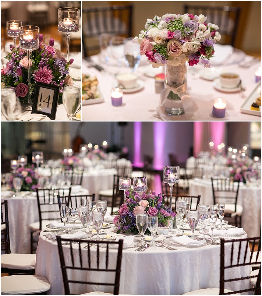 Wedding Reception Details at the Henry Ford Museum Viviano's Centerpieces 