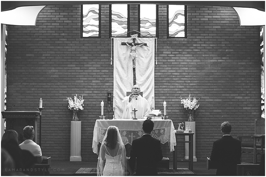 Wedding Ceremony at St. Sebastian Church