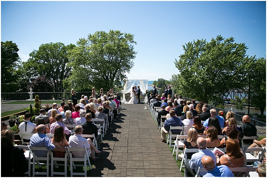 Wedding ceremony at the veranda 