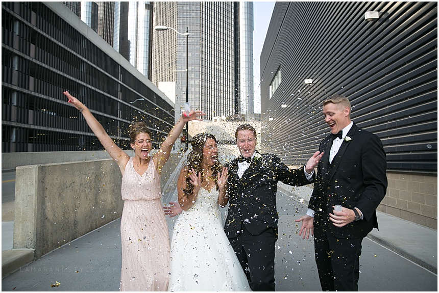 Detroit bride and groom atwater loft detroit