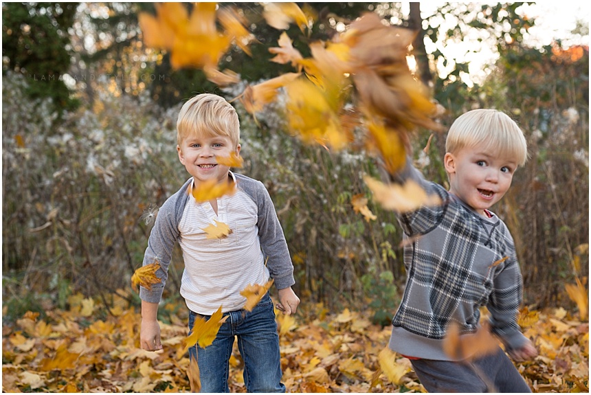 Fall Family photography session Birmingham Michigan by Candice Lamarand Toddler boy